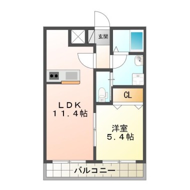 ピース・カーザ 302の間取り図