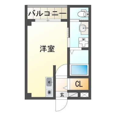 中常三島町 マンション 1R 301の間取り図