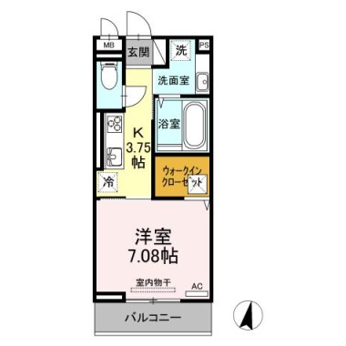 アイリーブ南佐古 102の間取り図