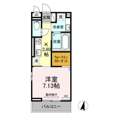 アイリーブ南佐古 310の間取り図