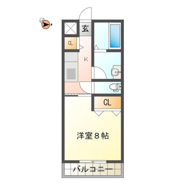 ピース・カルマ 205の間取り図
