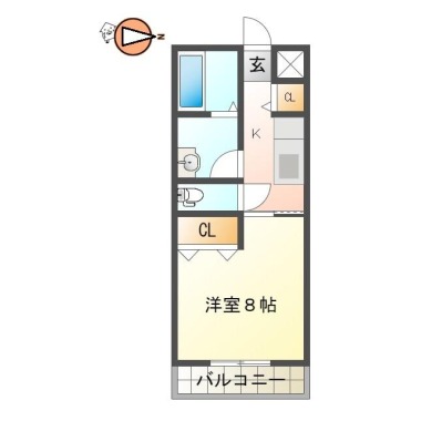 ピース・カルマ 302の間取り図