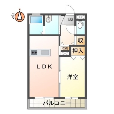 イオンハイツ 15の間取り図