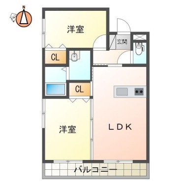 イオンハイツ 16の間取り図