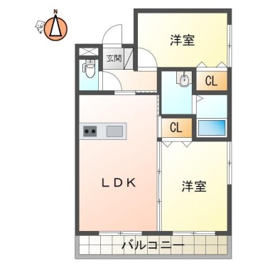 イオンハイツ 21の間取り図