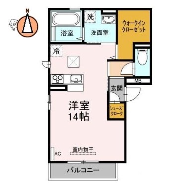 ルクール福島 101の間取り図