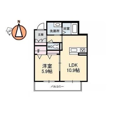 ベレオシンフォニー 302の間取り図