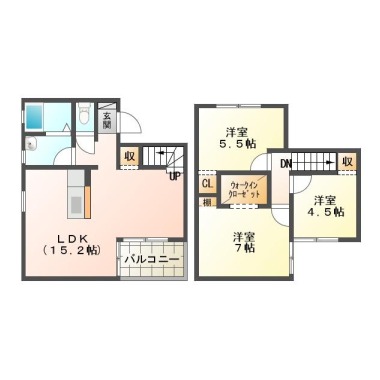 FITリュミエール Bの間取り図