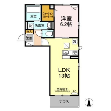 パストラル庄町 101の間取り図