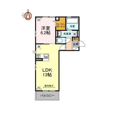 パストラル庄町 203の間取り図