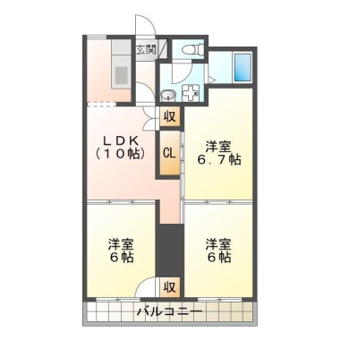 里見第2ビル 305の間取り図