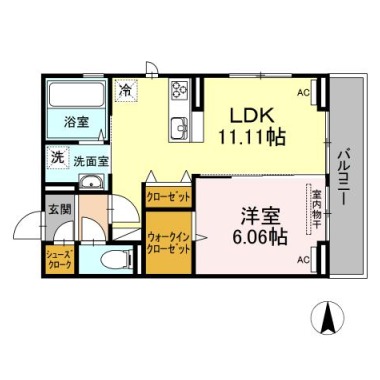 緑風 101の間取り図