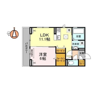 緑風 105の間取り図