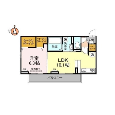 緑風 203の間取り図