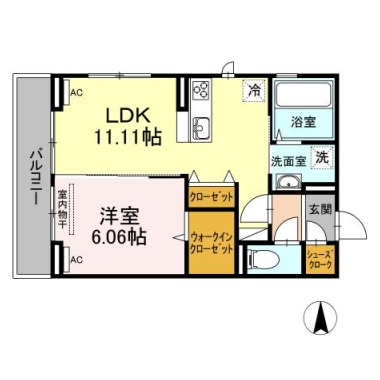 緑風 205の間取り図