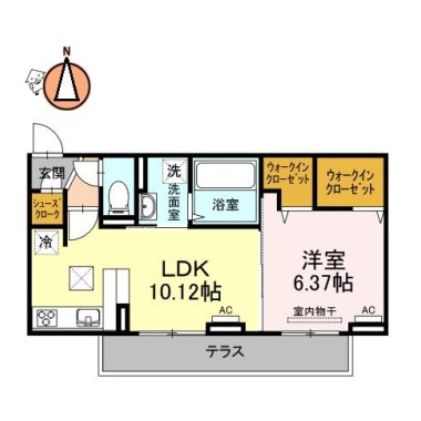 緑風 302の間取り図