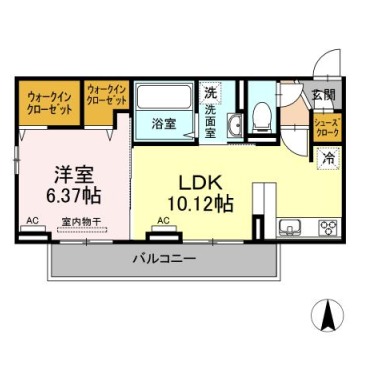 緑風 303の間取り図