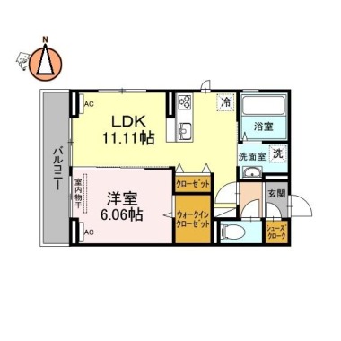 緑風 305の間取り図