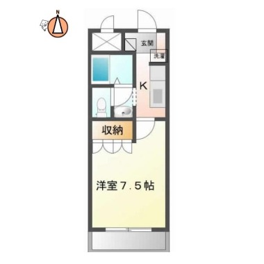 クレシア Crecia 103の間取り図