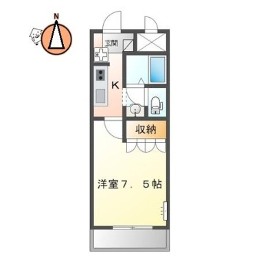 クレシア Crecia 105の間取り図