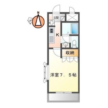 クレシア Crecia 207の間取り図