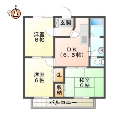 クレインY 13の間取り図