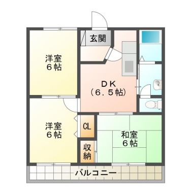 クレインY 20の間取り図