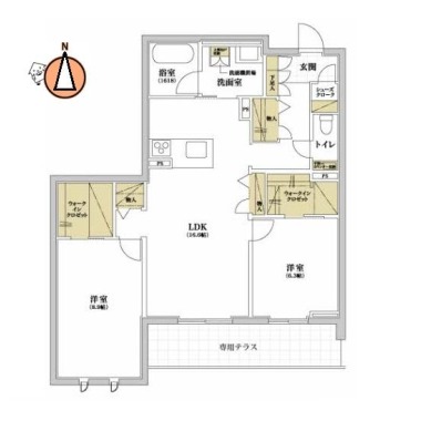 PROGRESS沖浜 103の間取り図