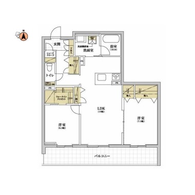 PROGRESS沖浜 205の間取り図