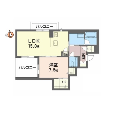 PROGRESS沖浜 301の間取り図