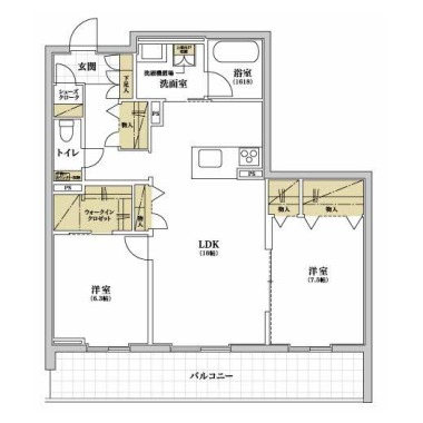 PROGRESS沖浜 305の間取り図