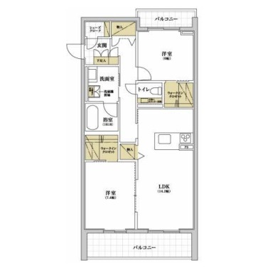 PROGRESS沖浜 306の間取り図