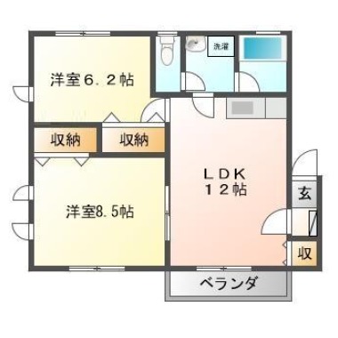 ドミール内浜 201の間取り図