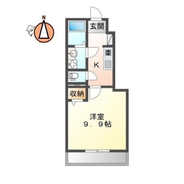 スターテラス古川B 102の間取り図