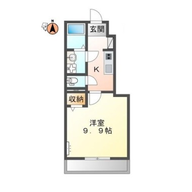 スターテラス古川B 103の間取り図