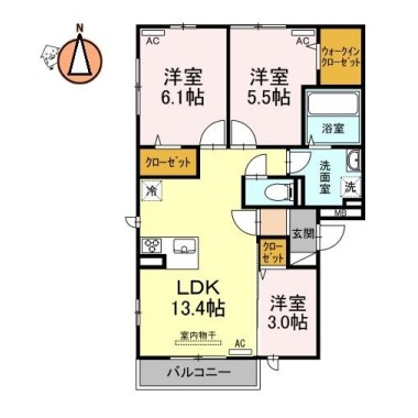 カポック 201の間取り図