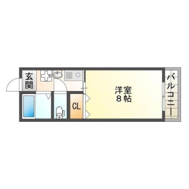 南内町 マンション 1K 301の間取り図