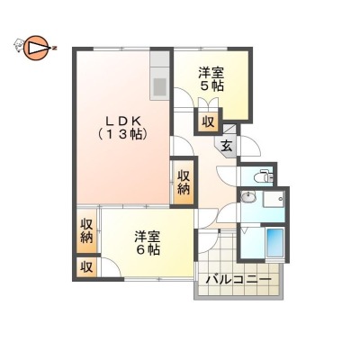 国府町和田字表 マンション 3LDK 3-103の間取り図