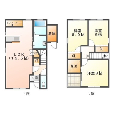 ガーデンコート鈴の宮 IIIの間取り図