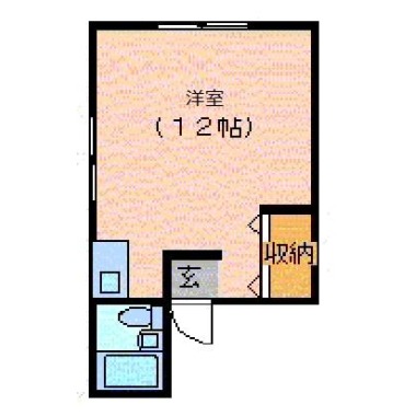 福島 アパート 1R 201の間取り図