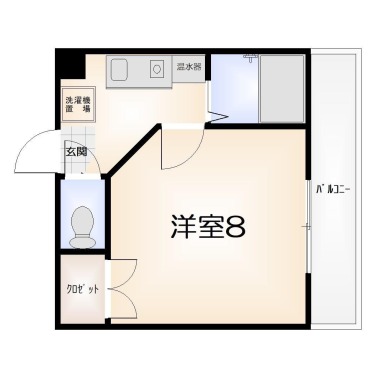 南昭和町 アパート 1K 211の間取り図