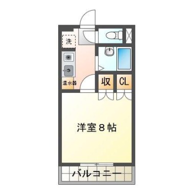 南昭和町 アパート 1K 301の間取り図