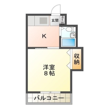 南庄町 マンション 1K 131の間取り図