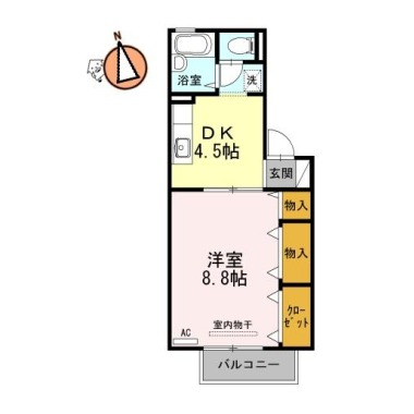 プレステージュ21 III棟 202の間取り図