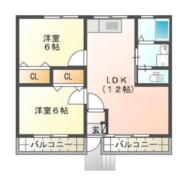 久保マンション (1階の部屋) 101の間取り図