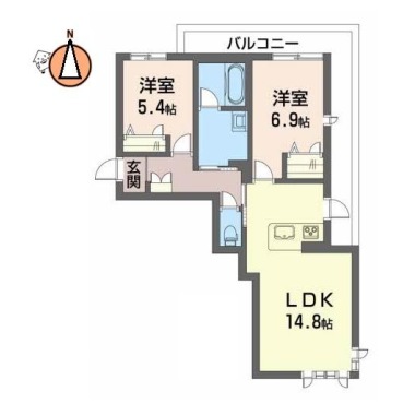 Sha Maison La.Pouse 101の間取り図