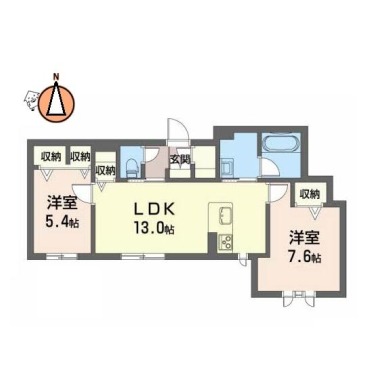 Sha Maison La.Pouse 102の間取り図