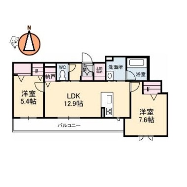 Sha Maison La.Pouse 202の間取り図