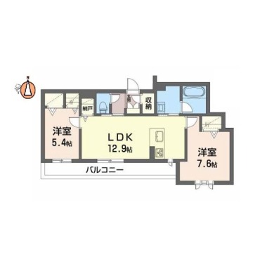 Sha Maison La.Pouse 302の間取り図