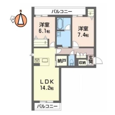 Sha Maison La.Pouse 303の間取り図